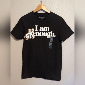 NWT Barbie The Movie "I am Kenough" Black Graphic T-Shirt | Size S